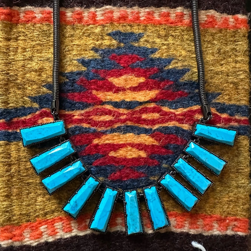 Authentic Kendra Scott Angelina Luxe Necklace in Turquoise